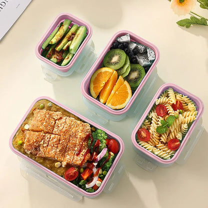 Silicone Food Storage Containers with Lids Collapsible Silicone Lunch Box Bento Boxes Meal Prep Container for Kitchen BPA Free