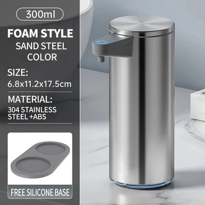 Intelligent automatic sensing stainless steel soap dispenser for washing mobile phones, contactless for home kitchen wall mounte