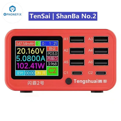 TenSai ShanBa No.1 No.2 Wireless Fast Charging Station for All Mobile Phone Desk Lamps Small Fans Power Banks Quick Charger Tool