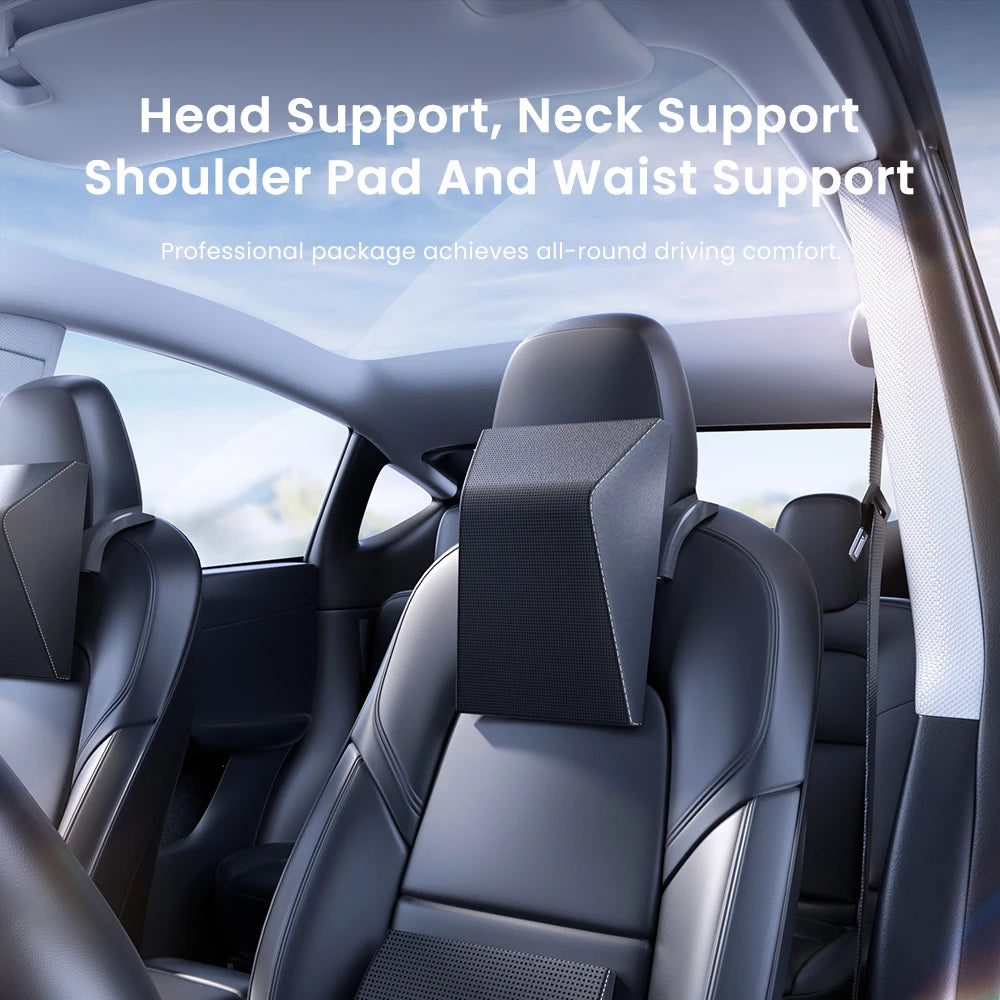 YZ For Tesla Model 3 Y Highland Neck Pillow Headrest Pillow Automobile Seat Neck Rest Auto Seat Head Support Pillow Accessories