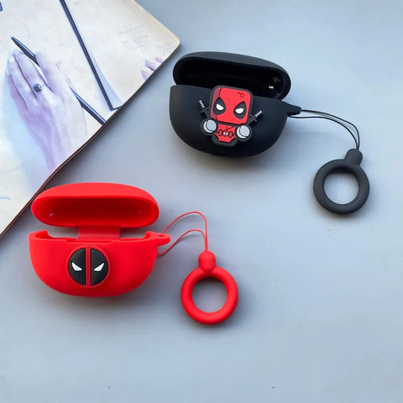 Marvel Deadpool Earphone Case Cover For Huawei Freebuds 4/4E/4i/5i/Pro Silicone Wireless Earbuds Charging Box Protective Shell