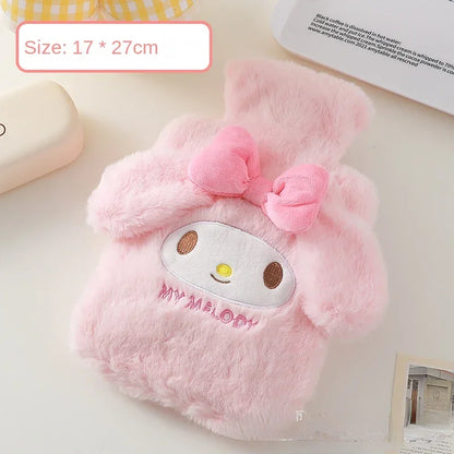 Hello Kitty Reusable Winter Warm Heat Hand Warmer PVC Stress Pain Relief Therapy Hot Water Bottle Bag with Knitted Soft Cozy New