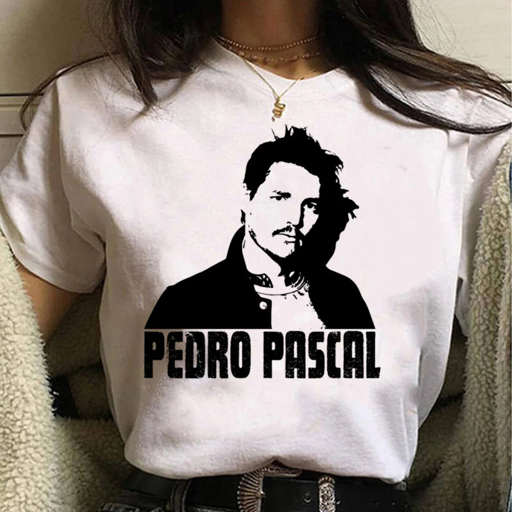 Pedro Pascal t shirt women streetwear anime summer Tee girl streetwear clothing