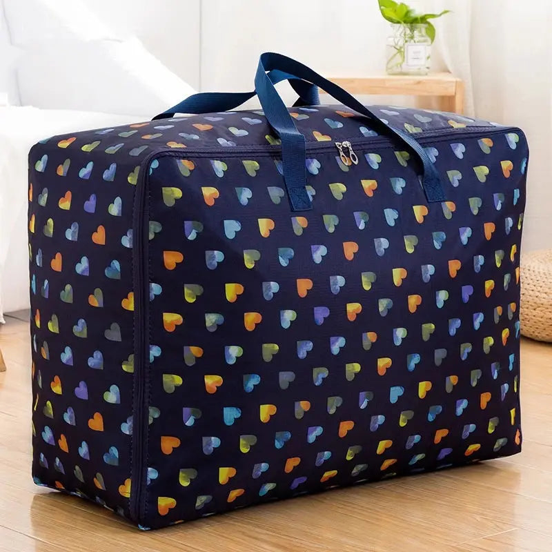 Portable Storage Bag Cartoon Oxford Cloth Quilt Storage Bag Large-Capacity Travel Package Toy Organizing Bag Waterproof Package