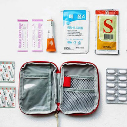 Cute Mini Portable Medicine Bag First Aid Kit Medical Emergency Kits Organizer Outdoor Household Medicine Pill Storage Bag