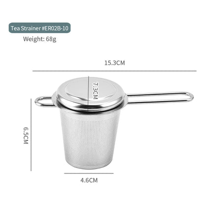 304 Stainless Steel Tea Strainer Reusable Tea Infuser Tea Strainer Teapot Loose Tea Leaf Spice Tea Filter Kitchen Accessories