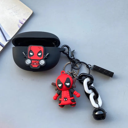 Marvel Deadpool Earphone Case Cover For Huawei Freebuds 4/4E/4i/5i/Pro Silicone Wireless Earbuds Charging Box Protective Shell