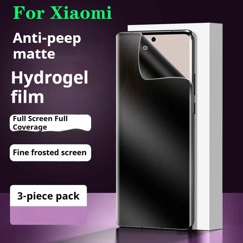 Xiaomi14Ultra Privacy Screen Protector For Xiaomi 13 14T Pro Matte Hydrogel Film Civi 4Pro Mix4 Soft Anti Peeping 12SPro 11Ultra