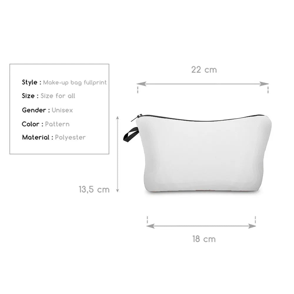 Personal Custom DIY Logo Makeup Bag Pouch Travel Outdoor Girl Women Cosmetic Bags Toiletries Organizer Lady Storage Make up Case