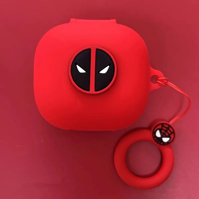 Marvel Deadpool Earphone Case For Anker Soundcore P40i/ R50i/P20i/P25i/Life P3 Silicone Wireless Earbuds Cover With Keychain