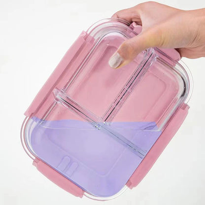 New style Lunch Box Glass 1050ml Microwave Bento Box Food Storage Box school food containers compartment