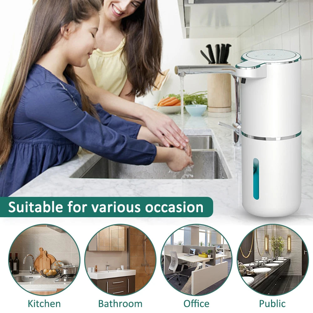 Soap Dispenser 1/2pc Automatic Foam Soap Dispenser Kitchen Bathroom Smart Infrared Touchless 380ml Hand Washer Chargeable