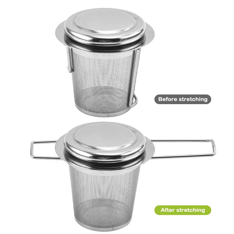 304 Stainless Steel Tea Strainer Reusable Tea Infuser Tea Strainer Teapot Loose Tea Leaf Spice Tea Filter Kitchen Accessories