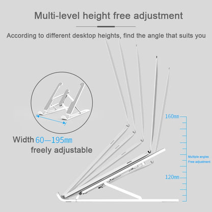 Foldable Laptop Stand Portable Notebook Support Base Holder Stand Lifting Base Heat Dissipation Bracket for Tablet Accessories