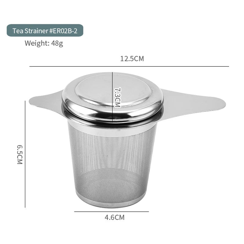 304 Stainless Steel Tea Strainer Reusable Tea Infuser Tea Strainer Teapot Loose Tea Leaf Spice Tea Filter Kitchen Accessories