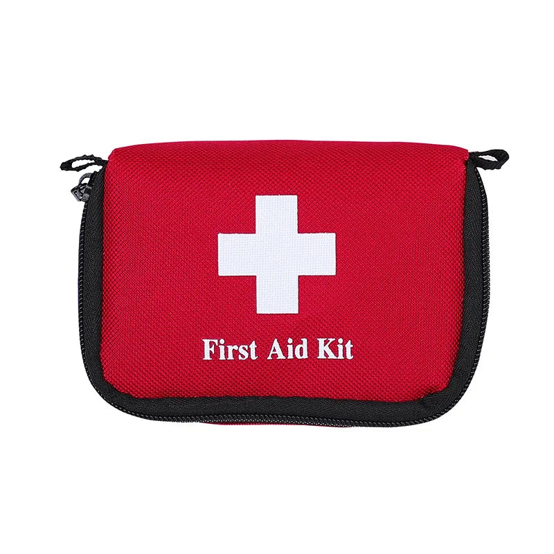 Mini First Aid Kit Red PVC Outdoors Camping Emergency Survival Empty Bag Bandage Drug Waterproof Storage Bag 14x11x5cm