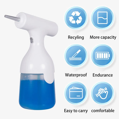 Electric Liquid Foam Dispenser Gun Automatic Continuous Foaming Shampoo Face Wash God Detergent Bathroom Bubble