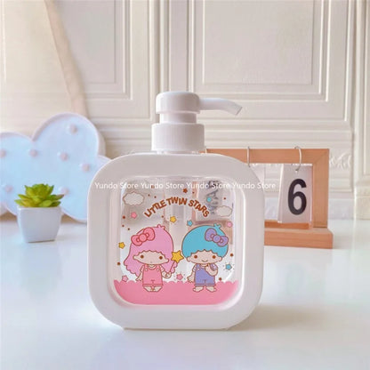 New Sanrio Hello Kitty Portable Bath Bottle Cartoon Travel Shampoo Shower Milk Sub-Bottle Lotion Dormitory Press Storage Bottle