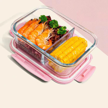 New style Lunch Box Glass 1050ml Microwave Bento Box Food Storage Box school food containers compartment