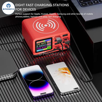 TenSai ShanBa No.1 No.2 Wireless Fast Charging Station for All Mobile Phone Desk Lamps Small Fans Power Banks Quick Charger Tool