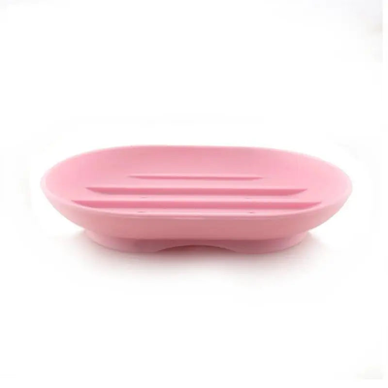 Portable Soap Dish Plate Bathroom Silicone Flexible Soap Holder Travel Holder Dish New Fashion Candy Color Bathroom Soap Dish