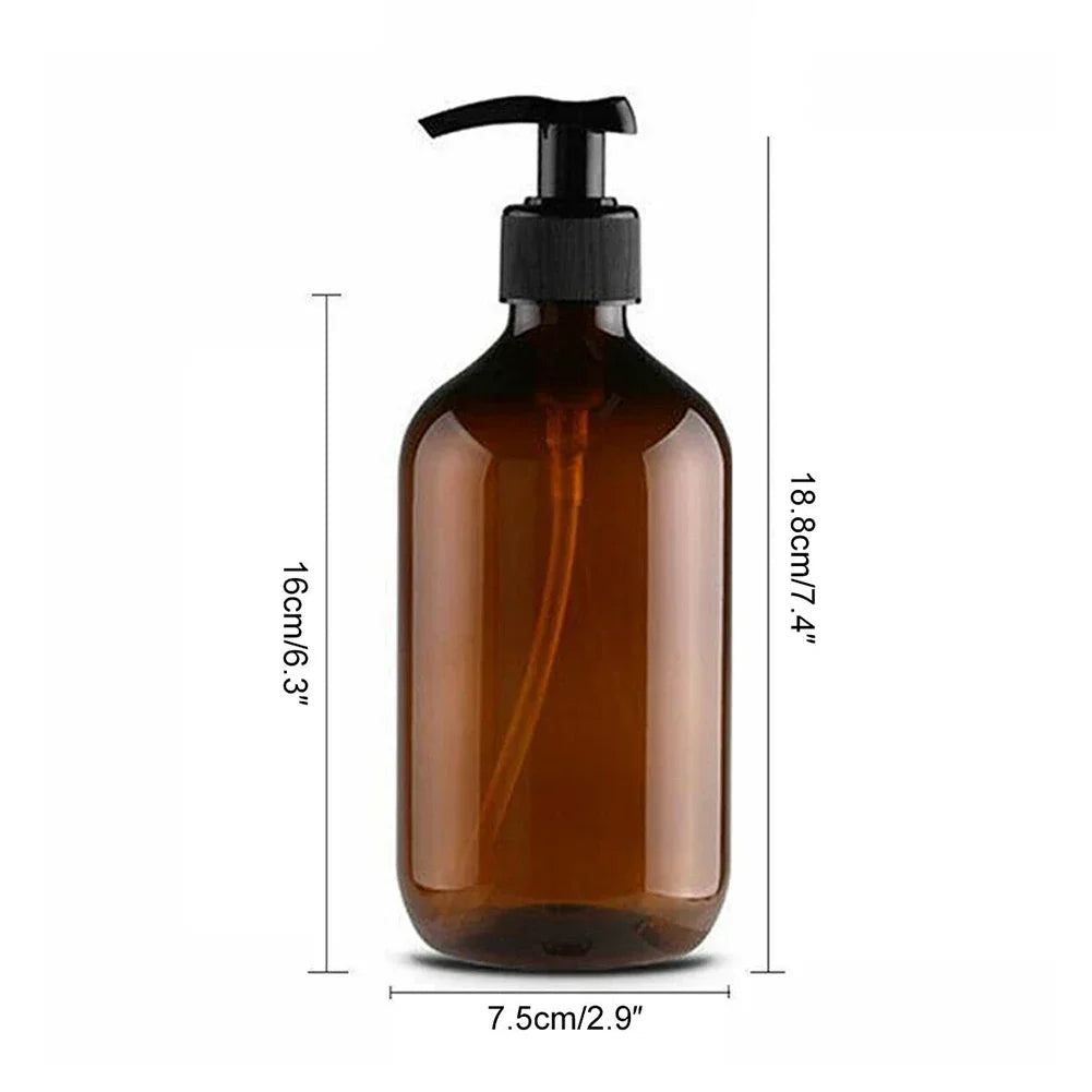 4PCS 500ml Bathroom Soap Dispenser Refillable Hand Pump Dispenser Bottle Bathroom Shower Gel Shampoo  Reusable  Bathroom Supply