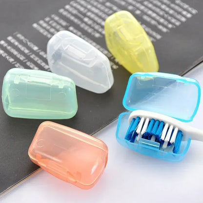 50/5Pcs Portable Toothbrush Head Cover Dustproof Teeth Brush Protective Storage Case Cover For Outdoor Travel Bathroom Supplies