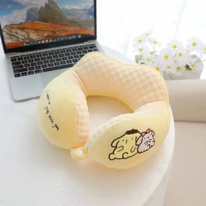 Sanrio My Melody Cartoon Napping Pillow Office Nap Portable Travel Neck Pillow Student Cushion U-Shape Cervical Cushion