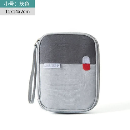 Mini Portable First Aid Kit Medicine Bag Medical Emergency Kits Organizer Outdoor Household Medicine Pill Storage Bag Pouch