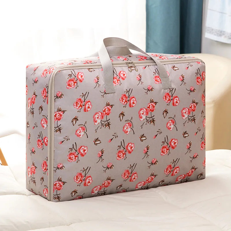 Portable Storage Bag Cartoon Oxford Cloth Quilt Storage Bag Large-Capacity Travel Package Toy Organizing Bag Waterproof Package