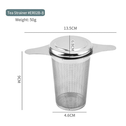 304 Stainless Steel Tea Strainer Reusable Tea Infuser Tea Strainer Teapot Loose Tea Leaf Spice Tea Filter Kitchen Accessories