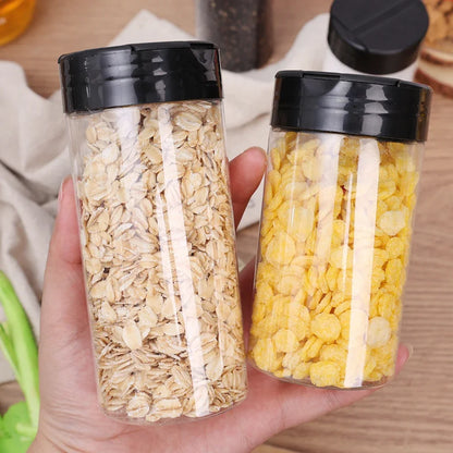 24-1PCS Transparent Seasoning Jars Reusable Large Empty Spice Condiment Storage Bottles Season Powder Containers Box For Kitchen