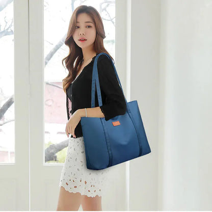 Women Tote Bag Waterproof Female Casual Handbags Travel Underarm Shoulder Bag Large Capacity Oxford Reusable Shopping Beach Bag