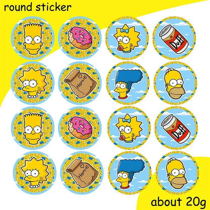 DisneyThe Simpsons Party Decorations Tableware Cup Plate Napkin Sticker Tablecloth Balloons Background Kids Baby Shower Supplies