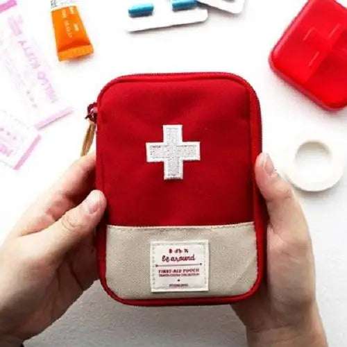 Mini Portable Medicine Bag Travel First Aid Kit Medicine Bag Storage Bag Survival Kit Medicine Box Outdoor Emergency Camping