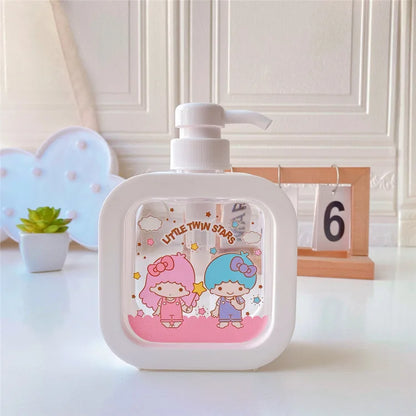 New Sanrio Hello Kitty Portable Bath Bottle Cartoon Travel Shampoo Shower Milk Sub-Bottle Lotion Dormitory Press Storage Bottle