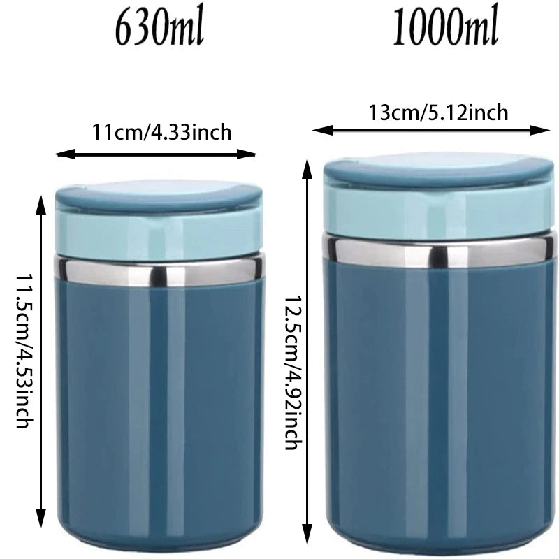 Soup Thermos Food Jar Insulated Lunch Container Bento Box for Cold Hot Food Food Flask Stainless Steel Lunch Box With Handle