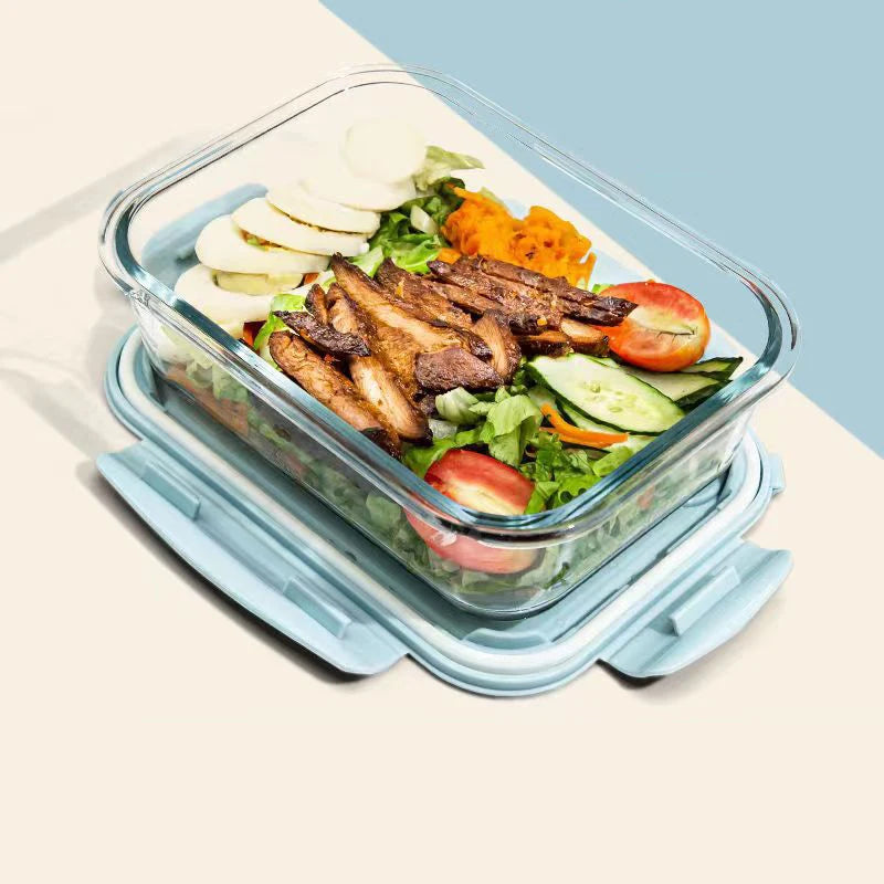 New style Lunch Box Glass 1050ml Microwave Bento Box Food Storage Box school food containers compartment