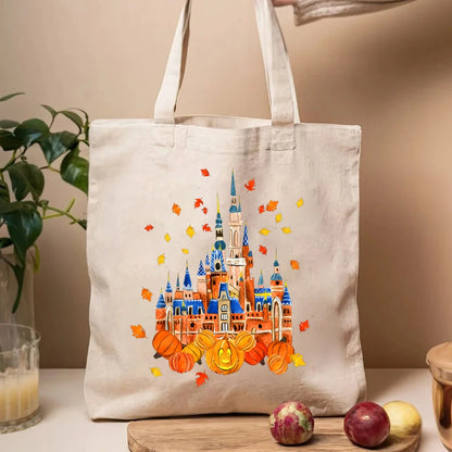 Funny Cute Halloween Tote Bags Cute Pumpkin Bag Womens Handbag Canvas Tote Y2k Women's Elegant Bag Halloween Shopping Bags