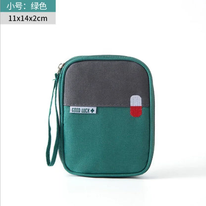 Mini Portable First Aid Kit Medicine Bag Medical Emergency Kits Organizer Outdoor Household Medicine Pill Storage Bag Pouch