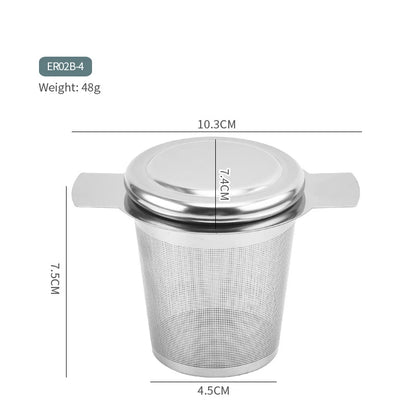 304 Stainless Steel Tea Strainer Reusable Tea Infuser Tea Strainer Teapot Loose Tea Leaf Spice Tea Filter Kitchen Accessories