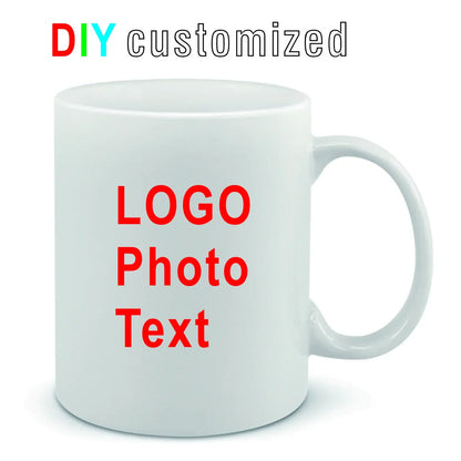 DIY Customized mugs 350ML 12oz Ceramic Mug Print Picture Photo LOGO Text Coffee Milk Cup Souvenir Tea Cups Dropshipping