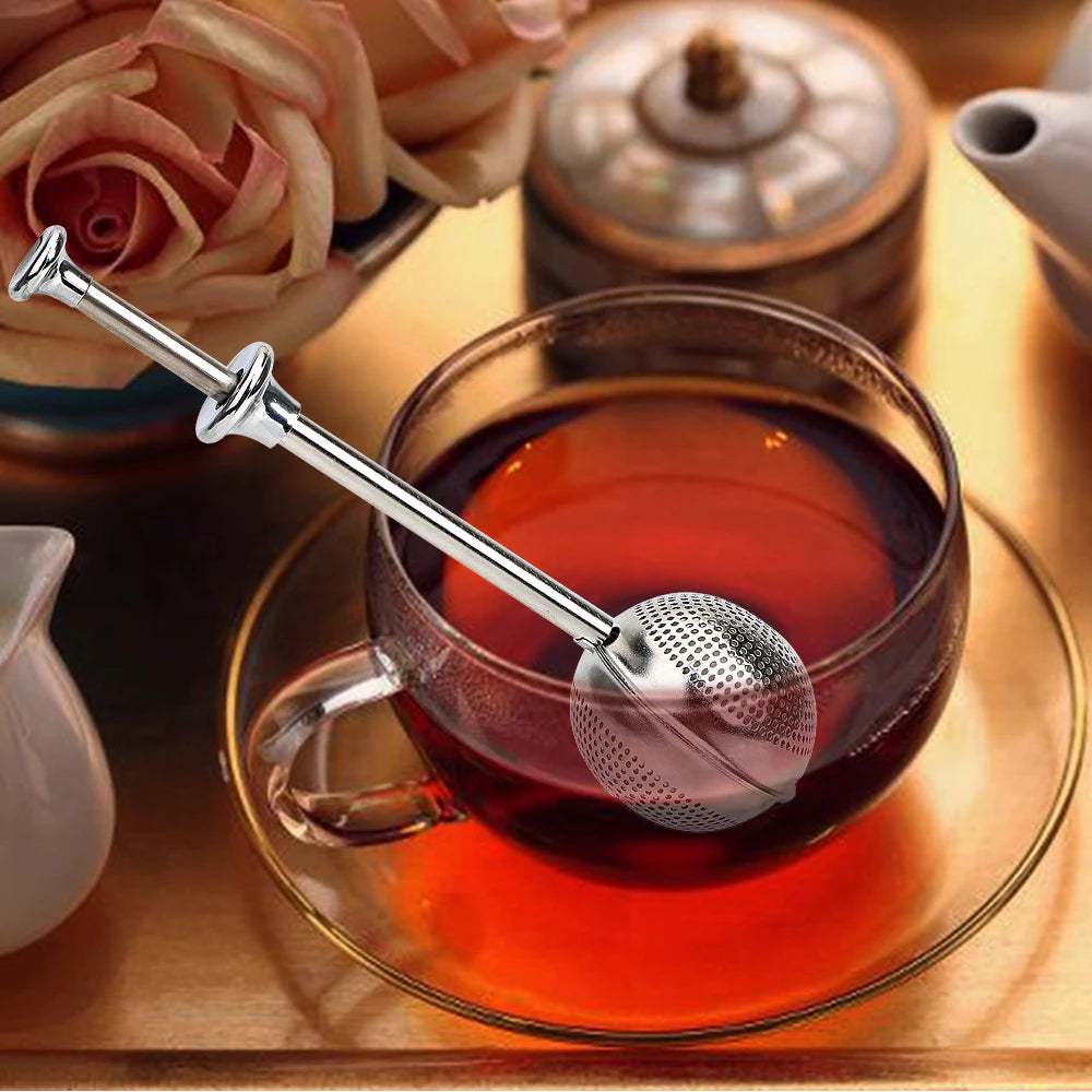 Metal Tea Bag Tea Strainer Ball Tea Infuser Filter Spice Tea Tool Accessories Reusable Stainless Steel Teapot Adjustable