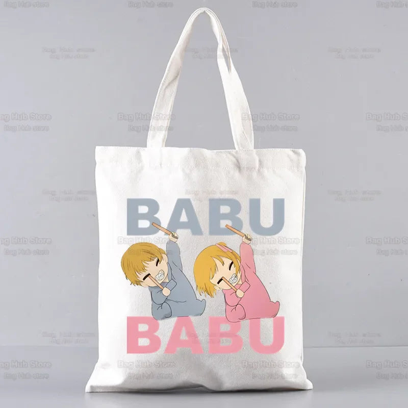 Oshi No Ko Anime Ai Hoshino Ai Ruby Akane Shopping Bag Grocery Handbag Bolsas De Tela Tote Bolsa Shopping Jute Tote Bag Custom