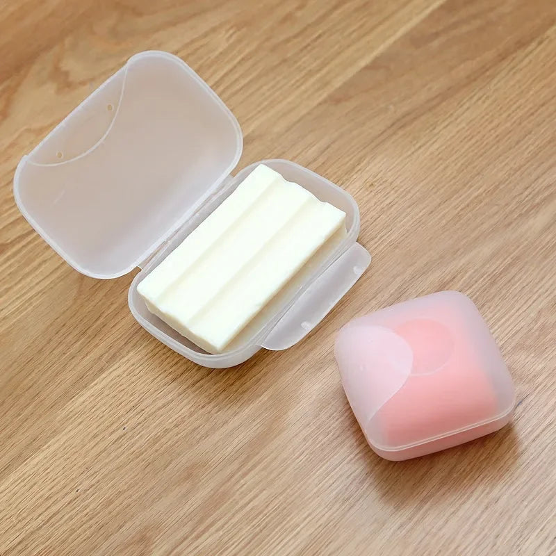 1Pcs Big/small Candy Color Portable Soap Dish Box Case Bath Bowl Plate Case Home Shower Travel Hiking Holder Container Soap Box