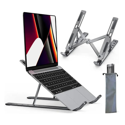 Portable Laptop Stand Aluminum Notebook Support Computer Bracket Macbook Air Pro Holder Accessories Foldable Lap Top Base For Pc