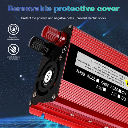 Pure Sine Wave Inverter Portable Power banks Converter DC 12v To AC 110V 220V Solar Inverter Peak Power 1200W 1600W 2000W 2600W