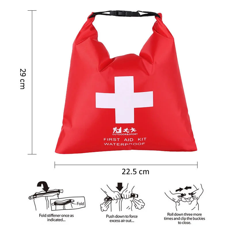 Outdoor Camp Travel Emergency Kit For Fishing Family Medical Treatment Portable Waterproof First Aid Bag Emergency Kits Case