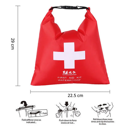 Outdoor Camp Travel Emergency Kit For Fishing Family Medical Treatment Portable Waterproof First Aid Bag Emergency Kits Case