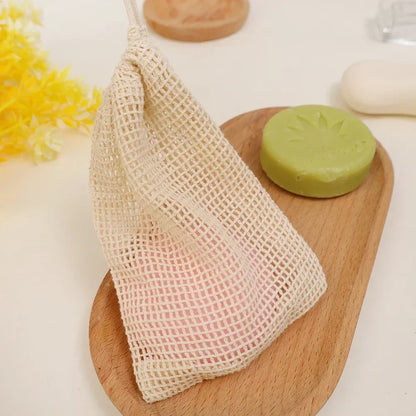 Soap Foaming Net Mesh Bags Bath Washing Tools Body Cleaning Bubble Helper Mesh Deep Cleaning Home Bathroom Exfoliating Supplies